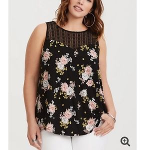 Torrid size 1 super soft floral tank